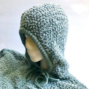 Young Fabulous and Broke Hooded Hoodie Textured Weave Sweater Sz M/L